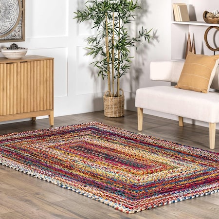Nuloom Tammara Bohemian Hand Braided Area Rug 4ft MGNM04A-S404